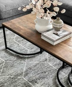 Miss Amara Mae Grey And Ivory Hand Knotted Cotton Bamboo Rug