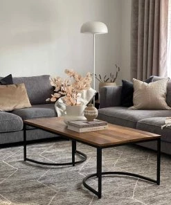 Miss Amara Mae Grey And Ivory Hand Knotted Cotton Bamboo Rug