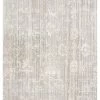 Miss Amara Maeve Light Grey Ivory And Cream Traditional Floral Rug