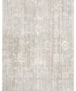 Miss Amara Maeve Light Grey Ivory And Cream Traditional Floral Rug