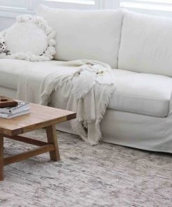 Miss Amara Maeve Light Grey Ivory And Cream Traditional Floral Rug