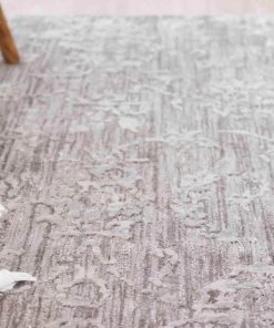 Miss Amara Maeve Light Grey Ivory And Cream Traditional Floral Rug