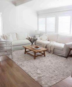 Miss Amara Maeve Light Grey Ivory And Cream Traditional Floral Rug