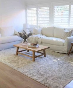 Miss Amara Maeve Light Grey Ivory And Cream Traditional Floral Rug