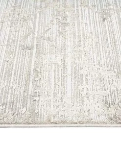 Miss Amara Maeve Light Grey Ivory And Cream Traditional Floral Rug