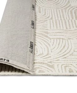 Miss Amara All Rugs Maisie Cream And Ivory Textured Tribal Rug