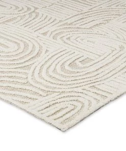 Miss Amara All Rugs Maisie Cream And Ivory Textured Tribal Rug