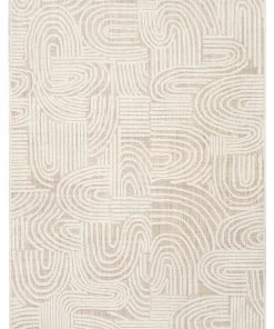 Miss Amara All Rugs Maisie Cream And Ivory Textured Tribal Rug