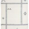 Miss Amara Makara Ivory And Grey Tribal Shag Rug All Rugs