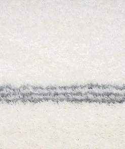 Miss Amara Makara Ivory And Grey Tribal Shag Rug All Rugs