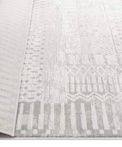 Miss Amara All Rugs Makeda Ivory And Grey Distressed Tribal Rug