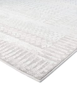 Miss Amara All Rugs Makeda Ivory And Grey Distressed Tribal Rug
