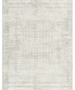 Miss Amara All Rugs Makeda Ivory And Grey Distressed Tribal Rug