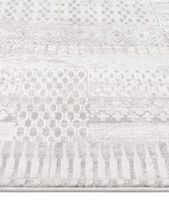 Miss Amara All Rugs Makeda Ivory And Grey Distressed Tribal Rug