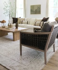 Miss Amara All Rugs Makira Ivory Brown And Grey Tribal Textured Rug