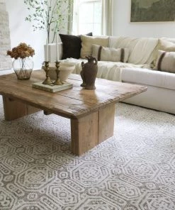Miss Amara All Rugs Makira Ivory Brown And Grey Tribal Textured Rug