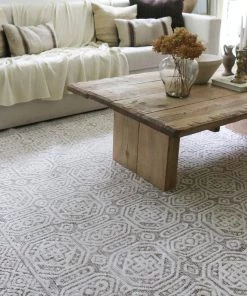 Miss Amara All Rugs Makira Ivory Brown And Grey Tribal Textured Rug