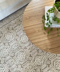 Miss Amara All Rugs Makira Ivory Brown And Grey Tribal Textured Rug