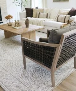 Miss Amara All Rugs Makira Ivory Brown And Grey Tribal Textured Rug