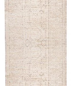 Miss Amara All Rugs Makira Ivory Brown And Grey Tribal Textured Runner Rug