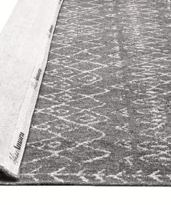 Miss Amara All Rugs Malaika Charcoal Tribal Pattern Flatweave Rug