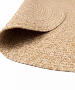 Miss Amara Malia Beige Braided Flatweave Indoor Outdoor Oval Rug All Rugs