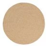 Miss Amara Malia Beige Braided Flatweave Indoor Outdoor Round Rug All Rugs