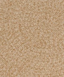 Miss Amara Malia Beige Braided Flatweave Indoor Outdoor Round Rug All Rugs