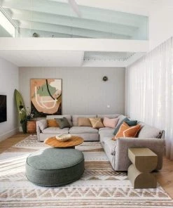 Miss Amara All Rugs Marilia White And Natural Jute Blend Tribal Print Rug