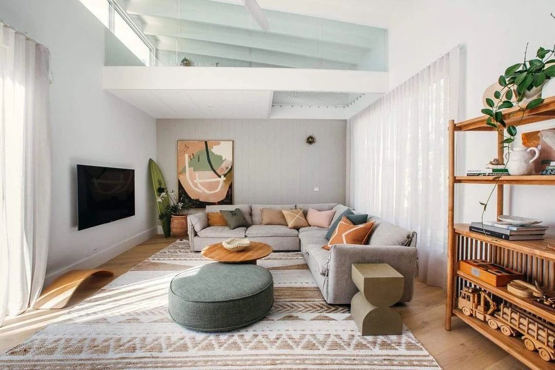 Miss Amara All Rugs Marilia White And Natural Jute Blend Tribal Print Rug