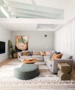 Miss Amara All Rugs Marilia White And Natural Jute Blend Tribal Print Rug