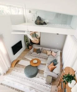 Miss Amara All Rugs Marilia White And Natural Jute Blend Tribal Print Rug