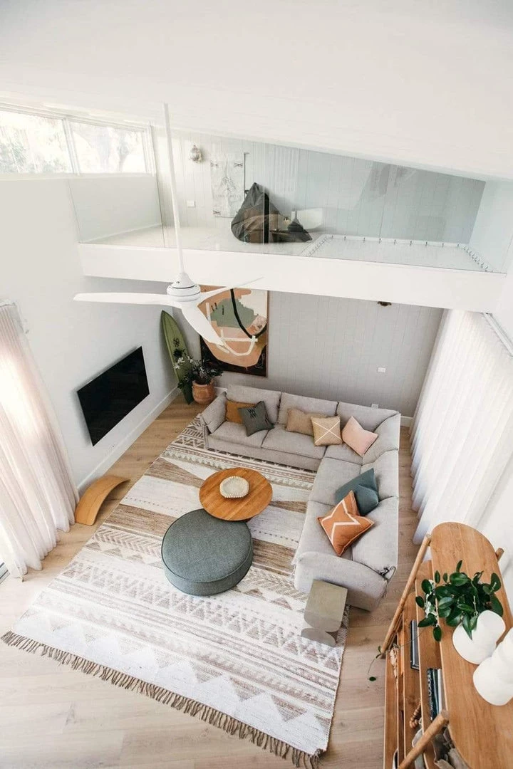 Miss Amara All Rugs Marilia White And Natural Jute Blend Tribal Print Rug