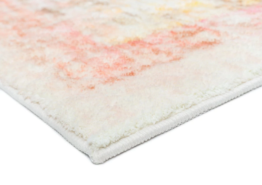 Miss Amara Marissa Orange Peach And Cream Medallion Washable Runner Rug All Rugs