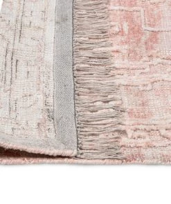 Miss Amara All Rugs Marloe Pink Peach And Beige Floral Distressed Rug