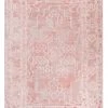 Miss Amara All Rugs Marloe Pink Peach And Beige Floral Distressed Rug