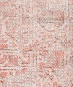 Miss Amara All Rugs Marloe Pink Peach And Beige Floral Distressed Rug