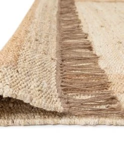 Miss Amara Marnie Natural And Bleached Bordered Jute Rug