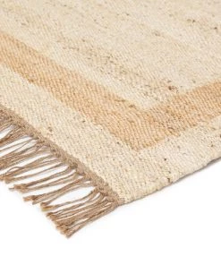 Miss Amara Marnie Natural And Bleached Bordered Jute Rug