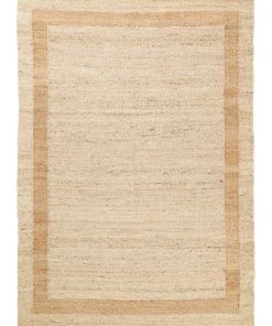 Miss Amara Marnie Natural And Bleached Bordered Jute Rug