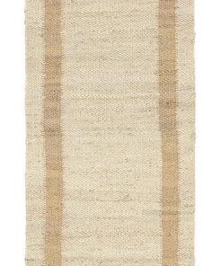 Miss Amara Marnie Natural And Bleached Bordered Jute Runner Rug All Rugs