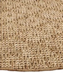 Miss Amara Massika Diamond Pattern Braided Round Jute Rug