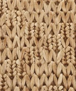 Miss Amara Massika Diamond Pattern Braided Round Jute Rug