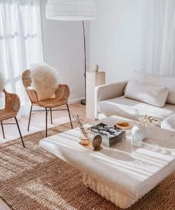 Miss Amara All Rugs Massika Diamond Pattern Braided Jute Rug