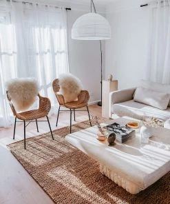 Miss Amara All Rugs Massika Diamond Pattern Braided Jute Rug