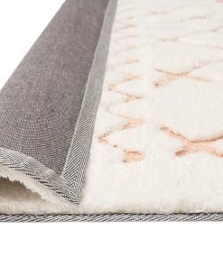 Miss Amara All Rugs Matilda Cream And Peach Tribal Shag Rug
