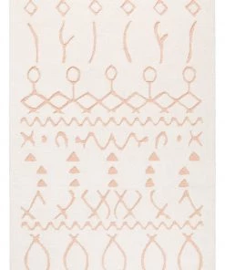 Miss Amara All Rugs Matilda Cream And Peach Tribal Shag Rug