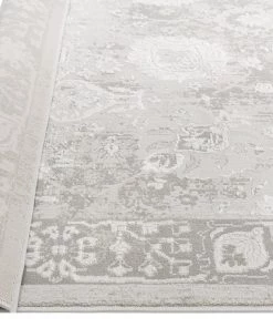 Miss Amara Maxime Grey And Ivory Distressed Floral Rug All Rugs