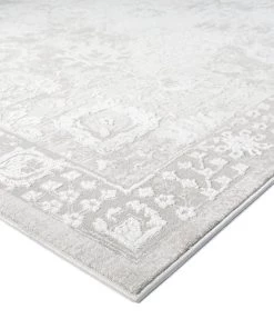 Miss Amara Maxime Grey And Ivory Distressed Floral Rug All Rugs