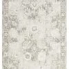 Miss Amara Maxime Grey And Ivory Distressed Floral Rug All Rugs